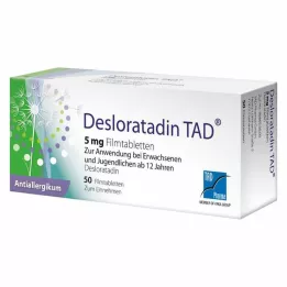 DESLORATADIN TAD 5 mg filmsko obložene tablete, 50 kosov