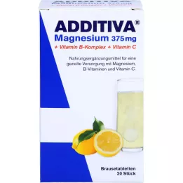 ADDITIVA Magnezij 375 mg + kompleks vitamina B + vitamin C, 20X6 g
