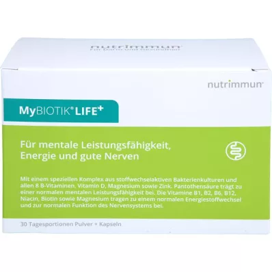 MYBIOTIK LIFE+ Kombinirano pakiranje 30x1,5 g Plv.+60 kapsul, 1 kos