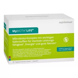MYBIOTIK LIFE+ Kombinirano pakiranje 30x1,5 g Plv.+60 kapsul, 1 kos