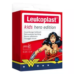 LEUKOPLAST otroški obliži junak Wonder Woman 6 cmx1m, 1 kos