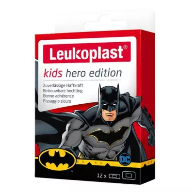 Leukoplast otroški trakovi junak Batman mix, 12 kos Leukoplast otroški trakovi junak Batman mix, 12 kos