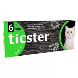 TICSTER Raztopina za mačke do 4 kg, 6X0,4 ml