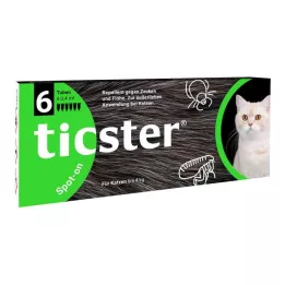 TICSTER Raztopina za mačke do 4 kg, 6X0,4 ml