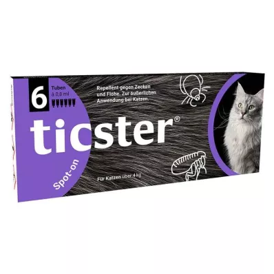 TICSTER Spot-on raztopina za mačke od 4 do 8 kg, 6X0,8 ml