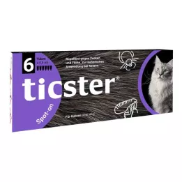 TICSTER Spot-on raztopina za mačke od 4 do 8 kg, 6X0,8 ml