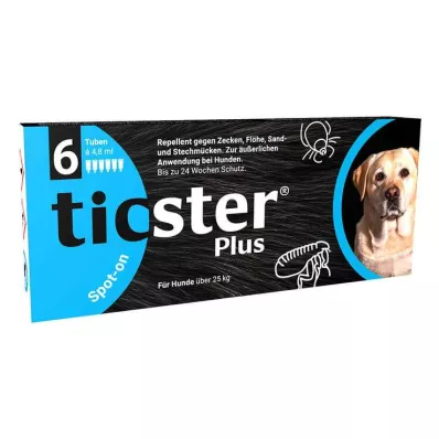 TICSTER Plus spot-on raztopina za pse nad 25 kg, 6X4,8 ml