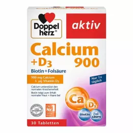 DOPPELHERZ Kalcij 900+D3 tablete, 30 kapsul