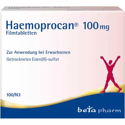 HAEMOPROCAN 100 mg filmsko obložene tablete, 100 kosov