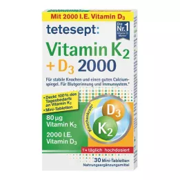 TETESEPT Vitamin K2+D3 2000 tablet, 30 kapsul