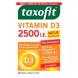 TAXOFIT Vitamin D3 2500 I.U. Tablete, 50 kosov