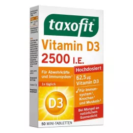 TAXOFIT Vitamin D3 2500 I.U. Tablete, 50 kosov