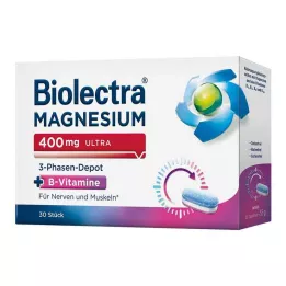 BIOLECTRA Magnezij 400 mg ultra 3-fazni depo, 30 kosov