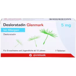 DESLORATADIN Glenmark 5 mg tablete, 7 kosov