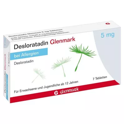 Desloratadin Glenmark 5 mg tablete, 7 kosov Desloratadin Glenmark 5 mg tablete, 7 kosov