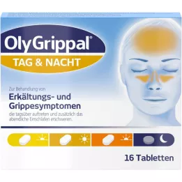 OLYGRIPPAL Dan &amp; Noč 500 mg/60 mg tablete, 16 kosov