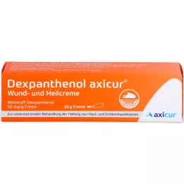 DEXPANTHENOL axicur krema za rane in celjenje 50 mg/g, 20 g