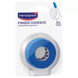 HANSAPLAST Samolepilni trak za prste 2,5 cmx5 m, moder, 1 kos