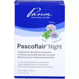 PASCOFLAIR Nočne obložene tablete, 30 kosov