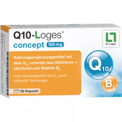 Q10-LOGES koncept 100 mg kapsule, 60 kosov