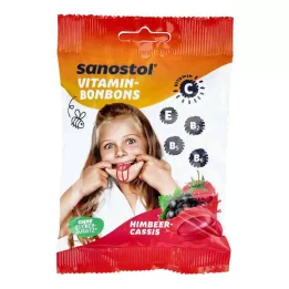 SANOSTOL Vitaminski bonboni malina-cassis, 75 g