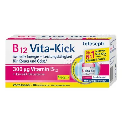 TETESEPT B12 Vita-Kick 300 µg za pitje, prednostno pakiranje, 18 kosov