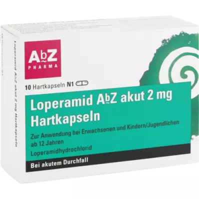 LOPERAMID AbZ akut 2 mg trde kapsule, 10 kosov