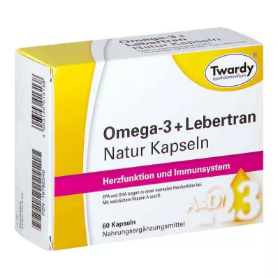 OMEGA-3+Lebertran naravne kapsule, 60 kapsul