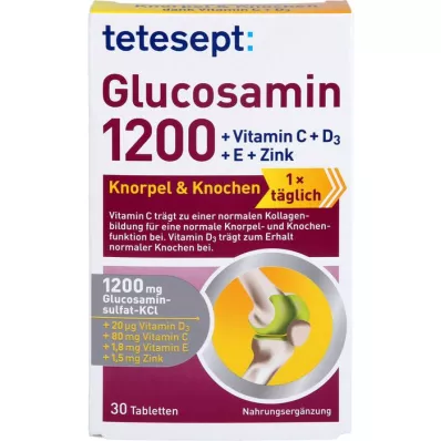 TETESEPT Glukozamin 1200 filmsko obložene tablete, 30 kosov