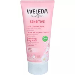 WELEDA Mandljeva občutljiva nežna krema za prhanje, 200 ml