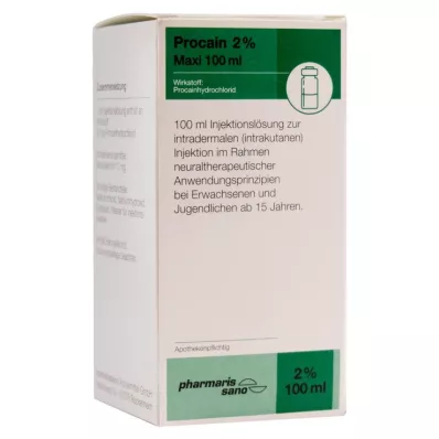 Procaine pharmarissano 2% Maxi raztopina za injiciranje Fla.100 ml, 100 ml