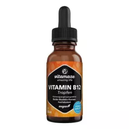 VITAMIN B12 100 µg visokodozne veganske kapljice, 50 ml