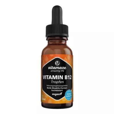 VITAMIN B12 100 µg visokodozne veganske kapljice, 50 ml