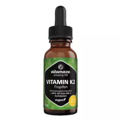 VITAMIN K2 MK7 kapljice z visokim odmerkom za vegane, 50 ml