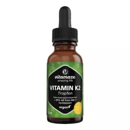 VITAMIN K2 MK7 kapljice z visokim odmerkom za vegane, 50 ml