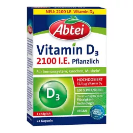 ABTEI Vitamin D3 2100 I.U. rastlinske kapsule, 24 kosov