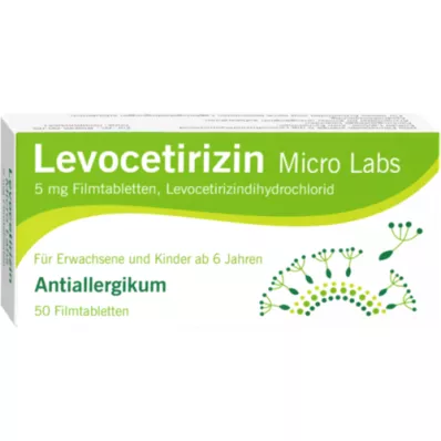 LEVOCETIRIZIN Micro Labs 5 mg filmsko obložene tablete, 50 kosov