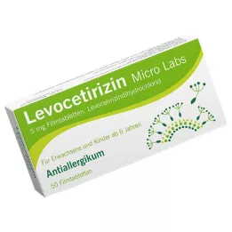 LEVOCETIRIZIN Micro Labs 5 mg filmsko obložene tablete, 50 kosov