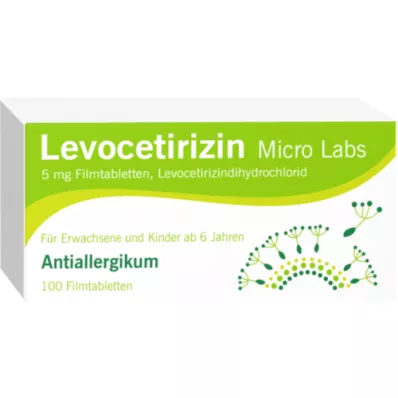 LEVOCETIRIZIN Micro Labs 5 mg filmsko obložene tablete, 100 kosov