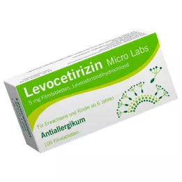 LEVOCETIRIZIN Micro Labs 5 mg filmsko obložene tablete, 100 kosov