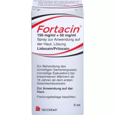 FORTACIN 150 mg/ml + 50 mg/ml pršilo za uporabo na koži, 5 ml