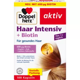 DOPPELHERZ Hair Intensive+Biotin kapsule, 100 kapsul
