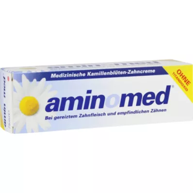 AMINOMED Zobna pasta s cvetovi kamilice brez titanovega dioksida, 75 ml