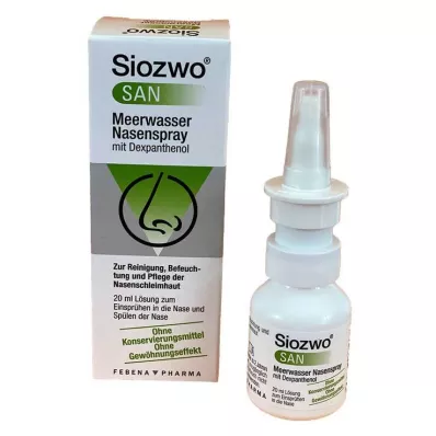 Siozwo San pršilo za nos z morsko vodo z dekspantenolom, 20 ml