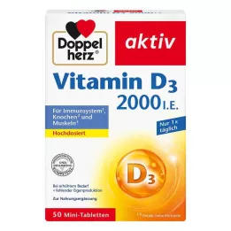DOPPELHERZ Vitamin D3 2000 I.U. Tablete, 50 kosov