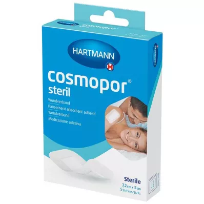 COSMOPOR Sterilna obloga za rane 5x7,2 cm OTC, 5 kosov