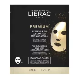 LIERAC Premium izpopolnjujoča zlata maska, 1X20 ml