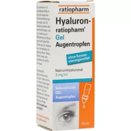 HYALURON-RATIOPHARM Gel kapljice za oči, 10 ml