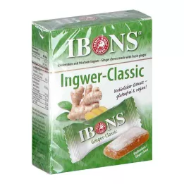 IBONS Žvečljivi bonboni Ginger Classic Box, 60 g
