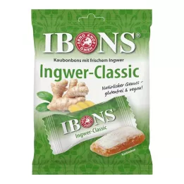 IBONS Vrečka žvečljivih bonbonov Ginger Classic, 92 g
